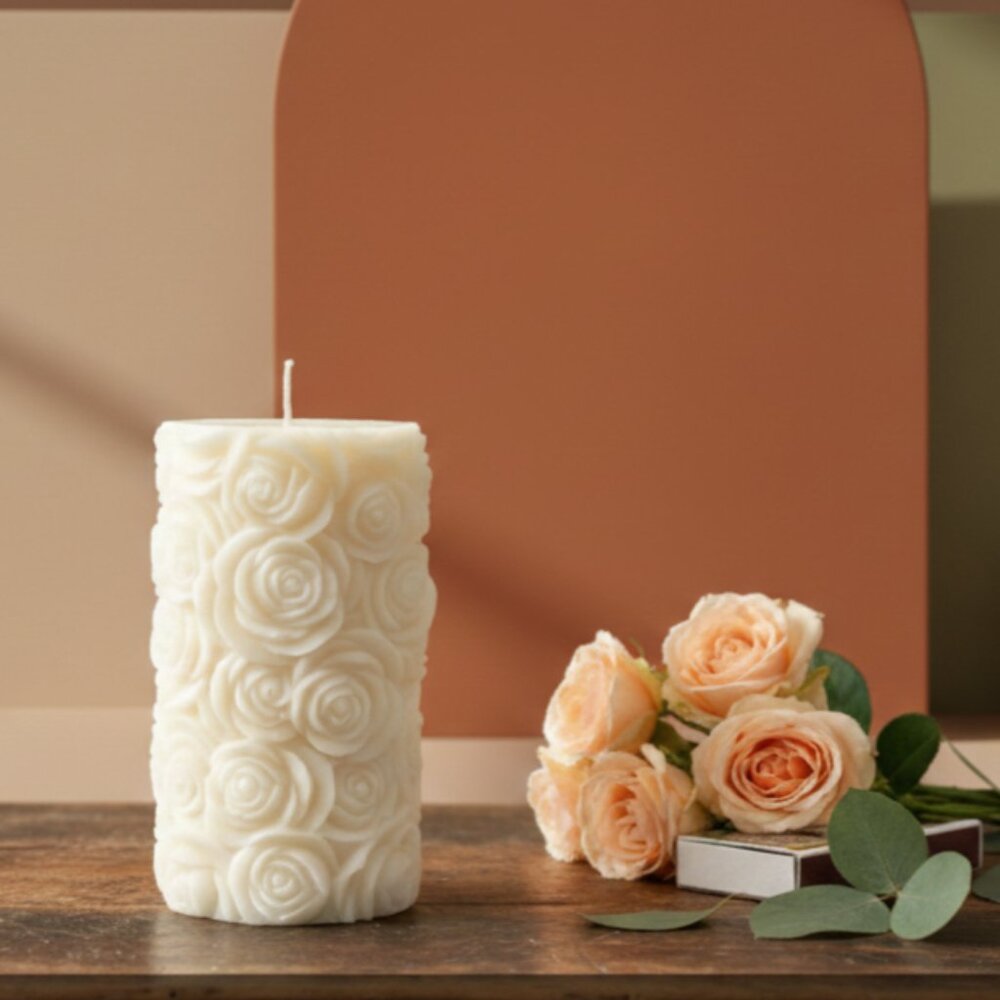 Botanical Rose Candle